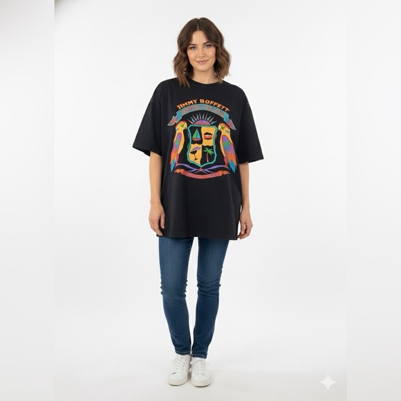 Tee Jays Tops - VINTAGE 1995 Jimmy Buffett Summer Session Tour T-Shirt XL Unisex City List